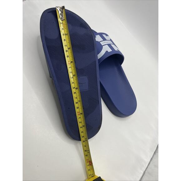 Salvatore Ferragamo Groove II Gancini Sports Pool Slides Purple Women Sz 7.5 US - Picture 16 of 16